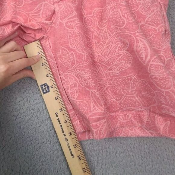 Vineyard Vines Men's 34 Breaker Shorts Salmon Floral Pattern 9 inch Inseam Pink - Picture 5 of 6